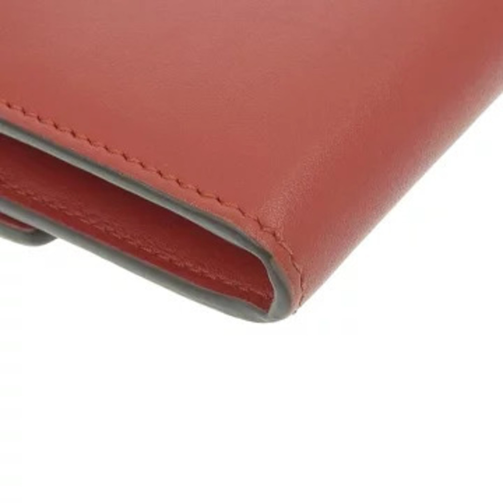 Gucci Continental Wallet Snap Closure Long Leather Canvas Red Navy Blue - Picture 3 of 6